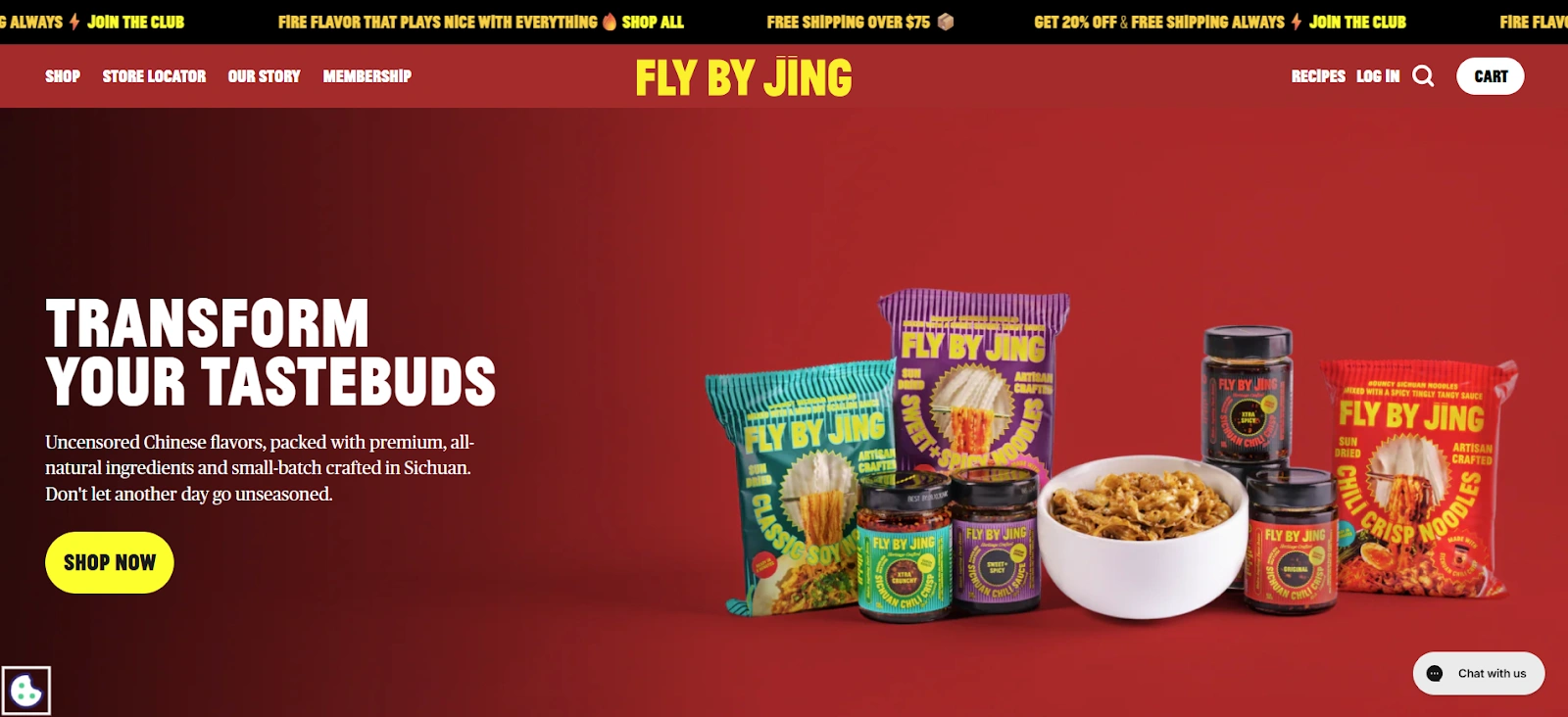 Fly by Jing Shopify Store